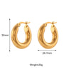 Dream Anti-allergenic Gold Plated Stainless Steel Hoop Earrings For Women Oversize Small Loop Earring - Image 10