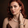 3Pcs/set Pearl Jewelry Women'S Necklace Earrings Bracelet Three-Piece Set For Mother Gift Beautiful Wedding Photo Accessories - Image 4