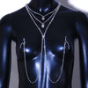 Stonefans Sexy Bikini Butterfly Nipple Chain Body Harness Choker Necklace for Women Crystal Non Piercing Jewellry Club Party New