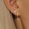 3PCS Horse eyes Pendant Piercing Earrings Set For Women Stainless Steel Zircon Ear Studs Earring Jewelry - Image 1
