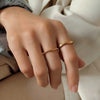 Ripple Stainless Steel Band Rings in Gold Tone and Silver Tone - Image 3