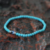 Classic Beaded Bracelet Men Apparel Accessories Evil Eyes 4mm Howlite Tiger Eyes Stone Wrap Braslet - Image 3