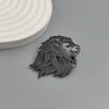 design hollow lion stainless steel gold-plated brooch, and brooch, men's suit accessories - Image 5