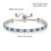 Adjustable Multicolor Tennis Bracelet with Colorful Stone Accents - Image 14