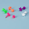 1/5pcs Colorful Star Stud Earrings for Women Ear Piercing Stainless Steel Barbell Tragus Cartilage Earring Helix Conch Jewelry - Image 3
