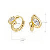 Minimalism Brass Twisted Pear Hoop Earring Women Gold Double Plated Marquise Contour Droplet Huggies Earring - Image 19