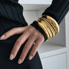 Twisted Metal Bangle Set in Gold-Tone or Silver-Tone - Image 2