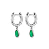 Crmya Gold Plated Drop Hoop Earrings For Women Piercing Purple CZ Zircon Women's Dangle Earrings Jewelry - Image 7