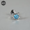 1PC Titanium Zirconia Cute Cat Rook Helix Stud Tragus Cartilage Earrings Animal Lobe Labret Lip Piercing Jewelry 16G - Image 7