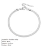 Herringbone Snake Chain Anklet Stainless Steel Gold Color Silver Color Women's Beach Party Daily Casual Jewelry - Image 10