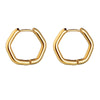 Glossy Stainless Steel Hoop Earrings For Women Men Hip Hop Steapunk Round Oval Heart Black Gold Silver Color Huggie Jewelry Gift - Image 16