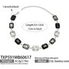 Chunky CZ Necklaces Bracelets Big Square Multi Color Zircon Necklace Bracelet Gold Plated Stainless Steel Statement Jewelry - Image 23