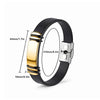 Braided Leather and Stainless Steel Bracelet with 21 cm Length - Image 30