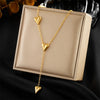 Dieyuro 316L Stainless Steel Heartshaped Gold Color Necklace For Girl Delicate Simplicity Love Pendant Neck Jewelry Gift - Image 7