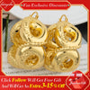Dubai Gold Plated Jewelry Earrings Set Banquet Drop Women Lady Big Earrings for Girls Golden Hoop Earrings - Image 2
