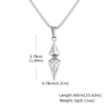 Stylish Blue Stone Necklaces for Men, Stainless Steel Cube Geometric Pendant Collar Jewelry, Birthday Party Gifts for Him - Image 10