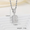 A-Z Silver Color Zircon Letter Initial Necklace Crystal Letter Necklace for Party Birthday Jewelry Gift - Image 4