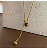 Spotted Tiger Eye Stone Mushroom Pendant Long Versatile Clavicle Chain Necklace for Women's Niche Accessories - Image 8