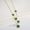 Stainless Steel Laser Five Leaf Flower Petal Adjustable Clover Bracelet Classic for Woman Girl Jewelry Party Gift - Image 37