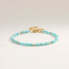 3mm Faceted African Turquoise Nature Stone Beaded Bracelet For Women With gold plated Stainless Steel Square Beads Jewelry - Image 14