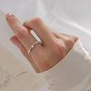Ventfille Silver Opal Ring Female Index Finger Opening Adjustable Tail Ring Simple Jewelry Gift - Image 4
