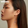 Silver Pink Blue Clear CZ Long Tassel Link Earrings Drop Dangle Ear Stud Earring for Women Wedding Party Gift - Image 2