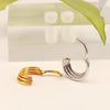 Triple Hoops Nose Ring Septum Hoop Hinged Conch Daith Helix Ring Hoop Rook Tragus Ring Clicker Cartilage Earrings - Image 4