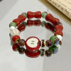 Retro imitation Apple Ceramic Bead Bracelet Cute Color Mixed Star Women Bracelet Design Jewelry Accessories - Image 6
