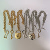 Retro Chain Key-lock Shape Pendant Necklace - Image 1