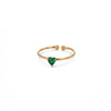 Zircon Heart Birthstone Rings For Women Stainless Steel Gold Color Birthstone Ring Aesthetic Wedding Jewelry Gift - Image 26