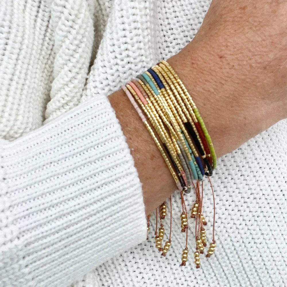 Miyuki Bracelets Womens Y2K Bracelet Boho Jewelry Valentines Gifts Dainty Thin Jewellery - Image 1