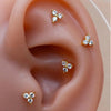 1PC 20G Dainty Tiny CZ Flower Studs Earrings for Women Flat Back Cartilage Earrings Tragus Conch EarLobe Piercing Jewelry - Image 4