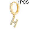 A-Z Letters Initial Pendant Earrings Hoop Earrings Men Golden Color Jewelry Earring Alphabet Name Earrings Women 1pcs - Image 19