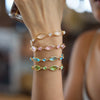 Zircon Geometric Cuff Bracelet For Women Gold Pvd Plated Stainless Steel Cuff Bracelet Jewelry - Image 3