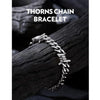 Barbed Wire Chain Bracelets for Men Women Stainless Steel Thorn Cuban Link Chains Bracelet Adjustable Punk Emo Style Jewelry - Image 5