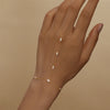 Silver Flower Clover CZ Finger Ring Chain Bracelet For Women Hand Chain Horse Eye Jewelry Party Gift - Image 11