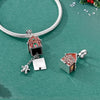 Silver Charm Pendant Christmas Stocking Cat Gingerbread Man Reindeer Bead Fit Bracelet Bangle Woman Jewelry - Image 5