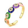 Silver Open Rings For Woman Iris Flower Cherry Feather Dog Horse Adjustable Cocktail Rings Party Jewelry - Image 32