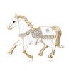 Classic Rhinestone Horse Brooches for Women Zodiac Animal Lapel Pins Casual Party Accessories Year Gifts Friends - Image 5