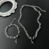 Hip Hop Obsidian Star Bracelet For Men Women Punk Design Titanium Steel Charm Couple Jewelry Kpop Gift - Image 5