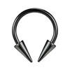 1Pcs Spike Septum Rings 16G Steel Piercing Jewelry Vertical Snake Bite Jewelry Lip Rings for Women Men 8mm/10mm - Image 11
