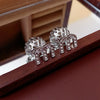 Double-sided Zircon Dripping M Letter Light Hoop Earrings French Personality DesignTemperament Earring K - Image 10