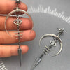 Earrings for Girls Asymmetrical Shining Star Moon Orecchini Donna Kolczyki - Image 13