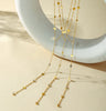 Stainless Steel Chain Necklace with Long Tassel Details - Image 34