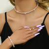 Simple Wave Style Jewelry Sets for Women Chocker Necklace Earrings Bridal Wedding Party Jewelry Sets - Image 13