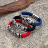 Handmade Leather Weaved Men's Bracelets Stainless Stee Infinity Viking Charm Cuff Bangle Wristband Vintage Jewelry Gift for Dad - Image 6
