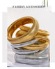 Stainless Steel Link Bangle with Rounded Profile in Gold-Tone or Silver-Tone - Image 19