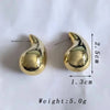 Golden Color Metal Water Droplet Drop Earrings for Women Simple European Unusual Small Dangle Earrings Party Jewelry Gift - Image 4