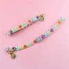 Rainbow Flower Cat Collar With Bell Kitten Puppy Necklace Adjustable Buckle Colorful Lace Kitten Collar Dog Accessories - Image 5