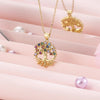 Crystal Tree of Life Necklace for Women Stainless Steel Long Chain Pendants Choker Aesthetic Jewelry collares - Image 11